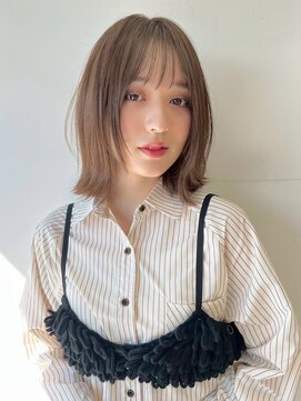 ユーフォリア 青山(Euphoria) 大人可愛い大人美人くすみカラーアッシュグレーベージュ