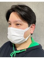 メンズビジネス刈り上げブルーブラック