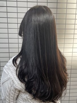 ラクヘアー 明大前(rakhair) うるツヤストレート×ワンカールデジタルパーマ/レイヤーカット