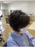 【福岡新宮】大人ボリュームアップショート×艶カラー50代60代