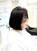 サイドバングたっぷりなタンバルモリ/タッセルカット/韓国ボブ
