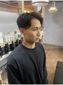 メンズハンサムショート×ニュアンスパーマ