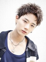 リップス 表参道店(LIPPS)&nbsp;【スパイキーアップバング×クラッシュパーマ】2ブロック短髪