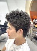 渋谷スパイキーパーマスパイキーショート大人ツイストショート