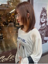 コレット ヘアー 大通(Colette hair)&nbsp;レイヤー×オレンジブラウン