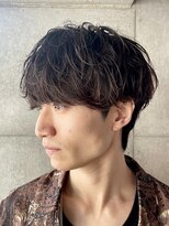 ブルニール 心斎橋(BLEUNIR)&nbsp;シャドウパーマ　無造作　韓国メンズ　シースルーマッシュ