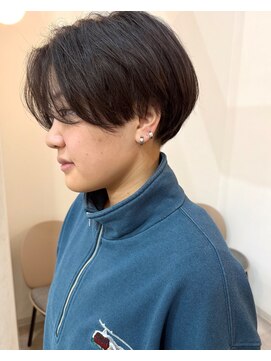 エフ ヘアーアンドリラクゼーション(F. hair & relaxation) ハンサムショート×ツーブロックダークアッシュ