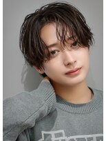 オーシャントーキョー 大阪(OCEAN TOKYO)&nbsp;ワックスなしツーブロックメンズセンターパートニュアンスパーマ