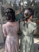 バイブアンドアネックス(VIBE & ANNEX)&nbsp;結婚式お呼ばれヘアセット
