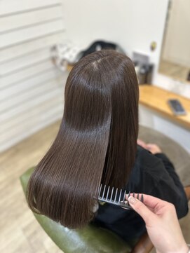 グリーンルームセカンド 結城店(GREEN ROOM. 2nd) つるりんちょ。ZERO髪質改善カラー×グレージュ