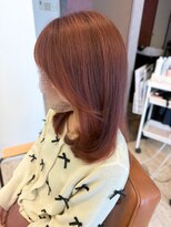 マーリャヘアー(mallia hair)&nbsp;透け感×ツヤ感ピンクカラー