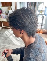 セットアップ 岡山北長瀬店(SET-UP)&nbsp;メンズハイライトウルフレイヤー極細メッシュ春カラー