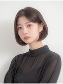 大人可愛い20代30代40代ナチュラルボブ