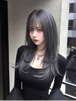 レア 新越谷(LEA) モードストレートレイヤー × ブルーブラック