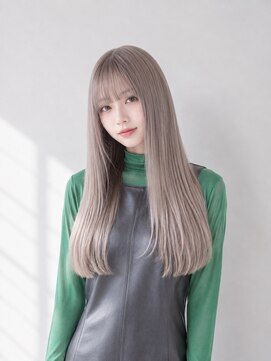 ヘアメイク アース 本庄早稲田店(HAIR & MAKE EARTH) ナチュラルベージュ_韓国ヘア_顔周りレイヤー_ヨシンモリ