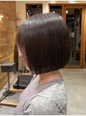 20代30代髪質改善 大人女性小顔似合わせ前下がりボブ 京都