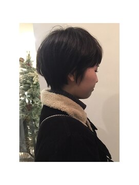 ナック ウメダ(knack UMEDA) ダークブルージュ×ミニマルショート guest snap◎30代40代50代