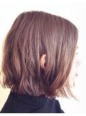 印象強い可愛さを☆切りっぱなしボブ