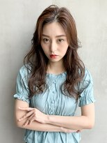 アイティー バイ アルバム 浦和店(IT by ALBUM) ナチュラルワンカール_オリーブカラーハイライトカラー_37743