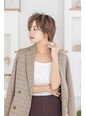 【Totia堀江】大人スパイキーショート×カーキアッシュ