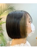 インナーカラーボブ