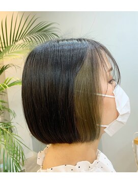 サイイン(saiin) インナーカラーボブ