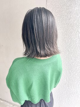 ヘアーアンドアトリエ マール(Hair&Atelier Marl) 【Marl】ダークグレージュカラー×切りっぱなしボブ