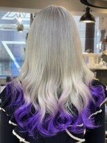 ヴァイス 渋谷店(VAICE) スノーホワイト × 裾カラー【バイオレット】