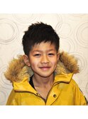 ツイストスパイラルコンマヘアスキンフェードアップバング