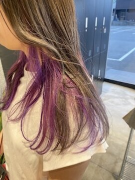 メルバイレガロ 水戸(mer by REGALO) バイオレット/インナーカラー/アッシュカラー