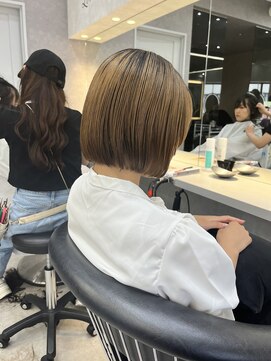 ロンドソレイユ 池袋(Lond soleil) ボブ/前髪カット/レイヤーカット×ケアブリーチ/デザインカラー
