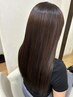 ナチュラルストレートパーマ&カットダメージケアトリートメント付き￥14500～