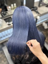 アドラ(ADLLA) 色落ちが気にならない！ブルーベリーアッシュ！