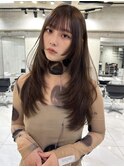 韓国ヘアーハッシュカットレイヤーカットグレージュブリーチ無し