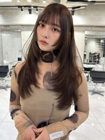 サイン 表参道(SIGN)&nbsp;韓国ヘアーハッシュカットレイヤーカットグレージュブリーチ無し