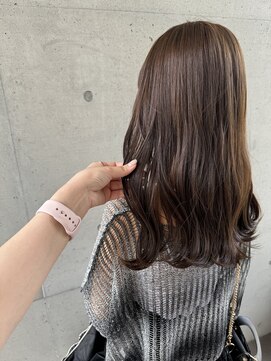 アチーブ ヘア デザイン(achieve hair design) #ニュアンスカラーゆるふわみなみウェーブロング艶感大人可愛い