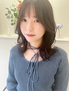 レイ(Lei) ラベンダーグレージュ/ミディアム/髪質改善/赤坂/大濠/薬院/