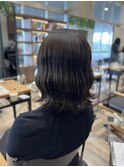 透明感グレージュカラー