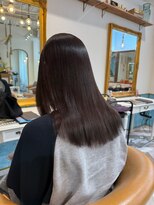 ロンドアベニール 北千住(Lond avenir)&nbsp;ブリーチなしチェリーブラウン髪質改善縮毛矯正酸性ストレート