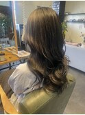 20代30代透明感グレージュ×レイヤーカット小顔ヘア