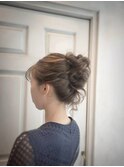 大人可愛いゆるふわアップ/抜け感まとめ髪/上品ヘアアレンジ