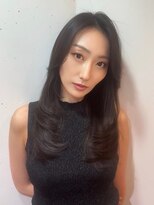 ユーレルム(U-REALM) セミロングレイヤー/美髪/カーテンバング/黒髪/レイヤーカット