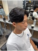 メンズベリーショートおしゃれ坊主短髪メンズブルーブラック