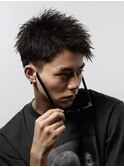 スパイキーショートメンズカットツイストスパイラルパーマメンズ