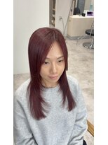 ソヨン 心斎橋店(SOYON)&nbsp;レッドカラー×顔まわりレイヤー