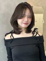 オムニス 表参道(Omnis) 暗髪美髪レイヤーカットミディアム韓国ヘアワンカール髪質改善
