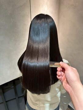 ジェコ ブラン(gecko. brun) ナチュラルブラック/艶髪ストレートヘア/透明感 #武蔵小山美容室