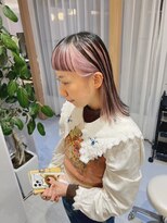 チェレ アズーリ 狭山店(Chere azuri)&nbsp;ホワイトピンク・インナーカラー・アパレル定員風