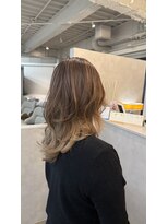 アトレ 南堀江店(attrait) 【白髪ぼかし】バレイヤージュ×ハニーベージュ
