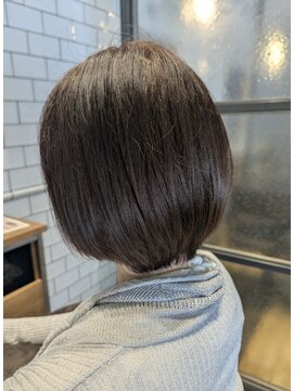 サンカリ SANKARI 船木店 オレンジブラウンボブ